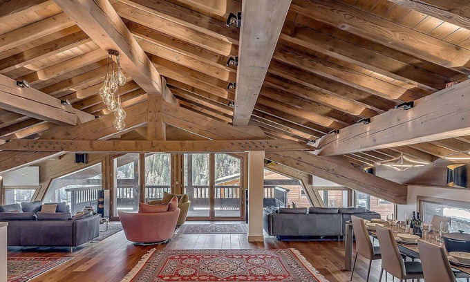 Les Brevieres Chalet De Esquí | Dúplex 5* 250m², jacuzzi, sauna, aparcamiento, 5 habitaciones