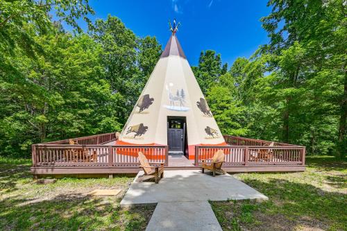 Mammoth Cave Apartamento | 5 Mi to Mammoth Cave NP Teepee Studio Escape