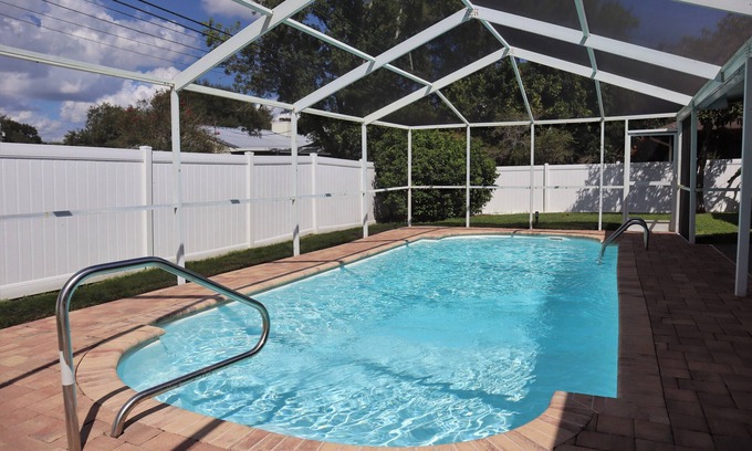 Clearwater Casa | 5 miles to Clearwater Beach Fun! Spacious Pool Home w/ Yard!