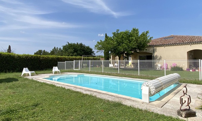 Malissard Casa | 5 min from Valence, cosy villa with garden + private pool
