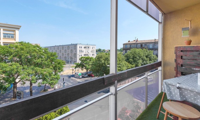 Gambetta Apartamento | 5 min. TGV Estación ★ Confort y Terraza al Sol ★