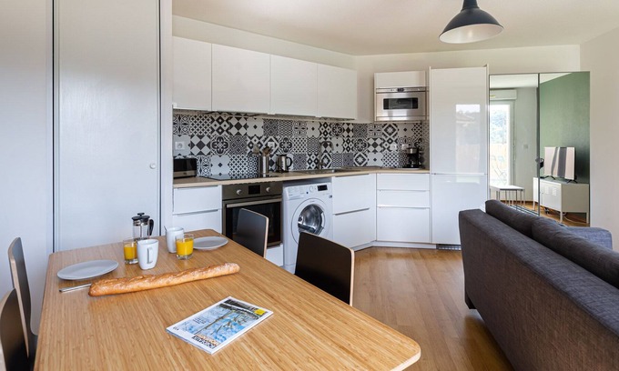 Cenon Apartamento | A 5 minutos del centro de Burdeos - Terraza - Tranvía del Pied.