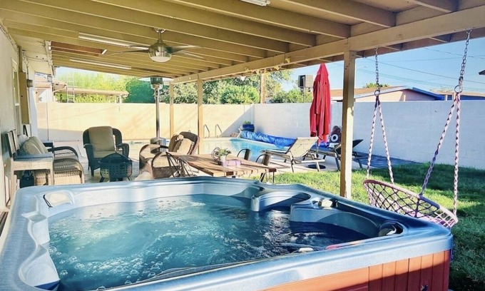 McNeil Estates Casa | 5 minutes to Strip & Downtown delight with pool and hot-tub!