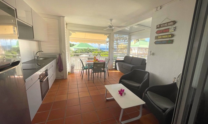 Anse des Rochers Apartamento | 5-person apartment Anse des Rochers near beach and sea view