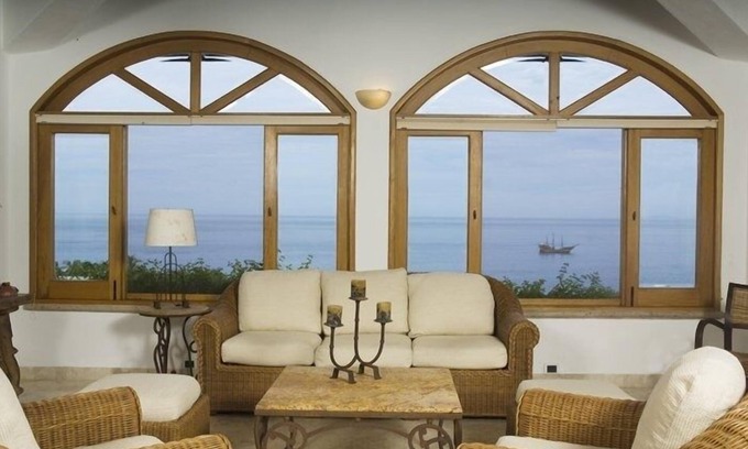 Zona sur Villa | Villa de lujo de 5 estrellas, 290 grados con vista al mar, piscina muy privada, a pie de playa