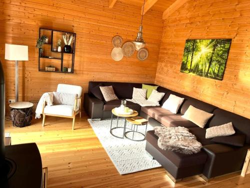 Rieden Casa | 5 Sterne Ferienhaus Susi mit Kamin, Seeblick und 2 Terrassen