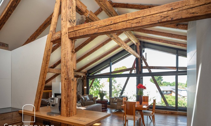 Riederau Apartamento | 5 Sterne - Gut Stohrerhof - Penthouse am Ammersee bis 4 Pers - Luxuriöses Penthouse am Ammersee zwi