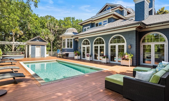 Vanderhorst Plantation Casa | 57 Ocean Course: 5BR Home, Pool & Spa, Dog-Friendly, Beach Gear/Bike Credit