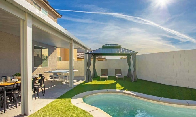 North Las Vegas Casa | 5BR Powerhouse: Private Pool, Game Room & More!