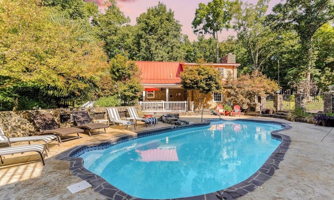 Rock Hill Casa | 6 Acre Countryside Retreat w/Pool & Hot Tub + Game Room + Sport Court