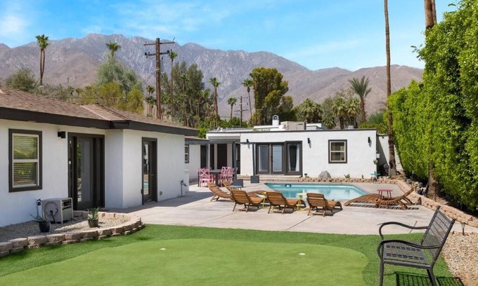 Racquet Club West Villa | 6 Bedroom Desert Oasis with pool, spa, & putt-putt