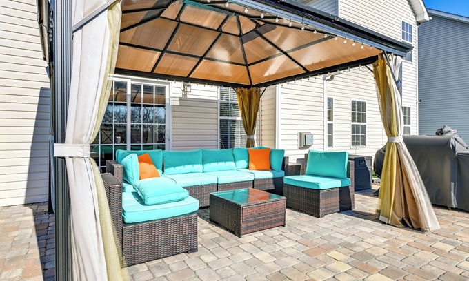 Concord Casa | 6 Mi to Charlotte Motor Speedway: Home w/ Fire Pit