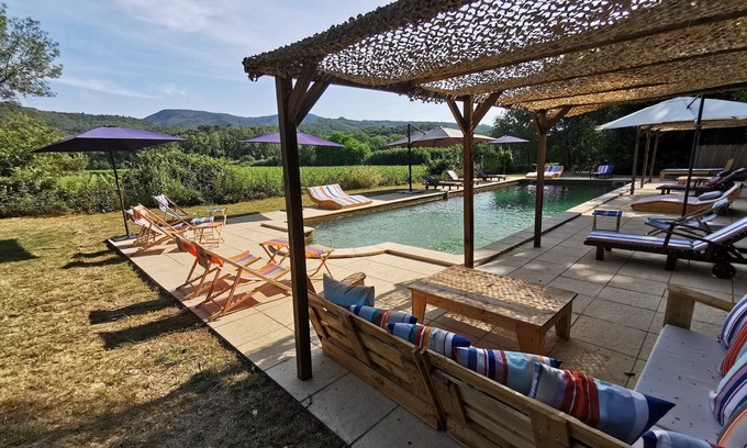 Lamalou-les-Bains Casa | 6-person gite in estate with swimming pool