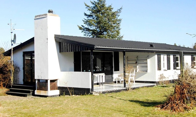 Slette Strand Casa | Moderna casa de vacaciones en Jutlandia con terraza
