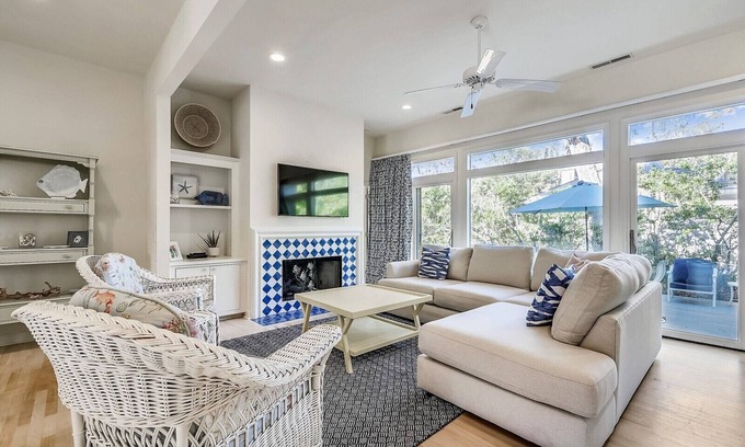 Oceanside Casa | 6 Ruddy Turnstone - Private Sea Pines Home with Pool | Short Walk to the Beach!
