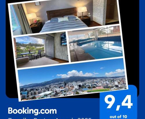 Distrito Financiero Apartamento | 600 Excelente Vista panoramica,piscina,sauna,seguridad 24h,acojedor,confortable,Excellent panoramic view, swimming pool, private security 24h comfortable and cozy