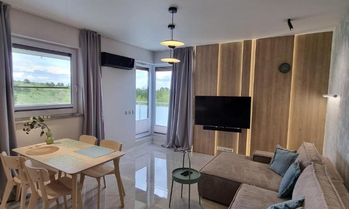 Suwalki Apartamento | 62m2 Apartament PREMIUM Łąki i Pola, ELEKTRYCZNE ROLETY, KLIMATYZACJA, GARAŻ, ŁADOWARKA AUT ELEKTRYCZNYCH