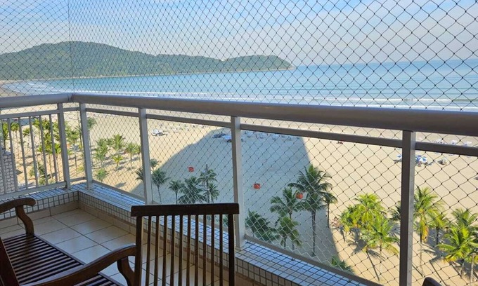 Guilhermina Apartamento | 64 - Wonderful apartment facing the sea, barbecue, Wi-Fi and swimming pool!