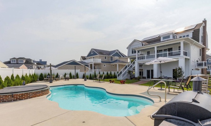 Merion Park Casa | 6BR/5BA custom beach home with private pool and hot tub; entertainment rooms