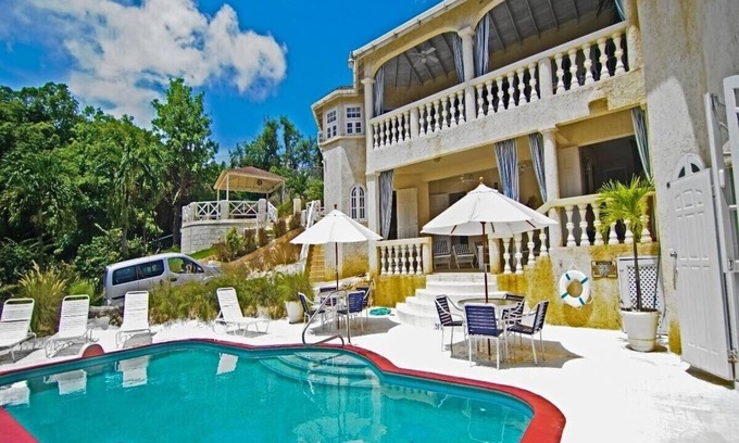 Fryers Well Villa | 6BR Charming Beachfront Villa w/ Pool and Staff