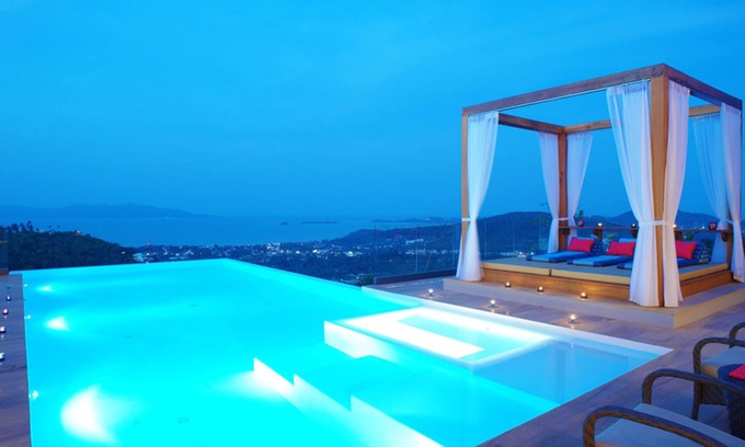 Bophut Hills Casa | 7 Bedroom Sea View Villa Blue SDV080C-By Samui Dream Villas