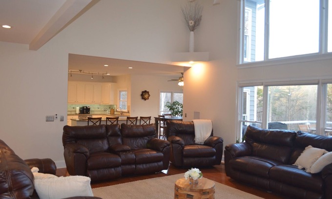 Flowery Branch Casa | 7000 sqft Luxury home on Lake Lanier with dock, pool, hot tub, sauna, & pavilion