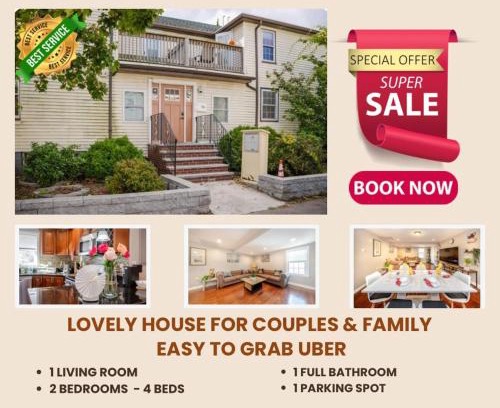 Quincy Apartamento | 74R - 2BR Quincy - Romantic Stay near Wollaston Beach