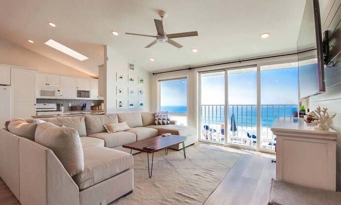 Leucadia Villa | 75 'de frente al mar * AC * Casa de un solo nivel