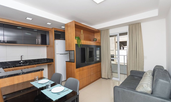 Trindade Apartamento | 750m da UFSC, Sacada c/ Churrasq & Academia FU3431