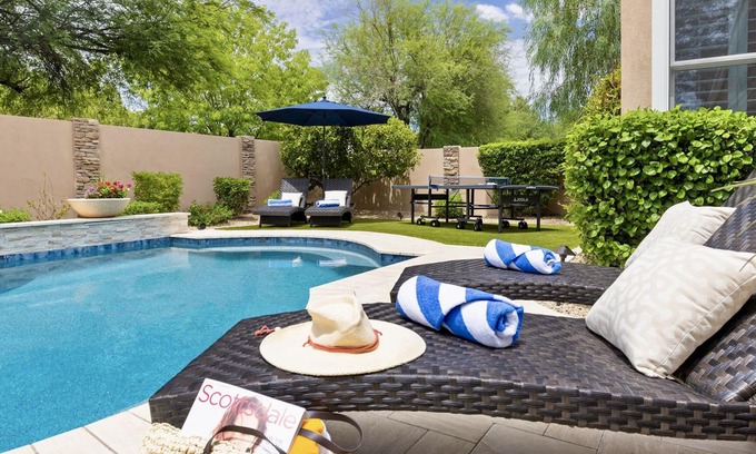 La Paz At Desert Springs Casa | 7min to TPC, 3 Kings & Kids Bunkbed, Games, Heated Pool, Large Outdoor Space!