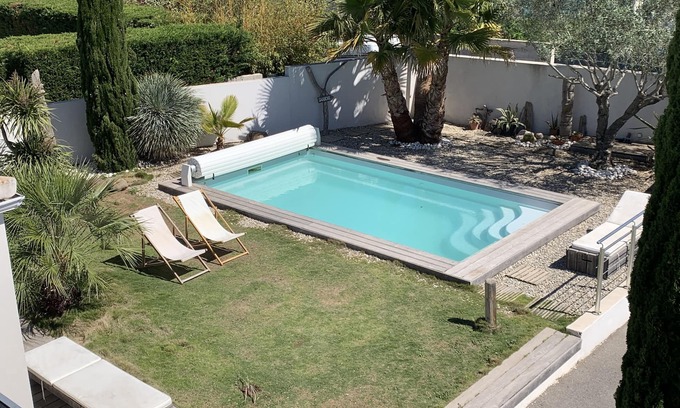Montblanc Villa | Villa con piscina, cerca de Cap d'Agde y Pézenas