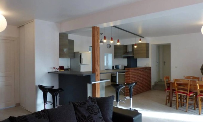 Poezat Casa | 80 m² Casa ∙ 3 habitaciones ∙ 6 personas