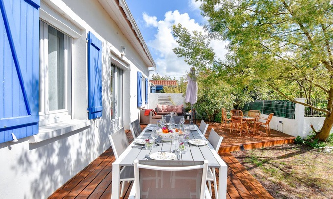 Barbatre Chalet De Esquí | 800m de la playa - Casa para 4 adultos - 4 niños