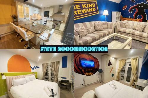 Wimbledon Apartamento | 80s RETRO 3 Bedroom Apartment in Wimbledon London Sleeps 6! NETFLIX WIFI and Arcade! Perfect for Families Business & Leisure Guests!