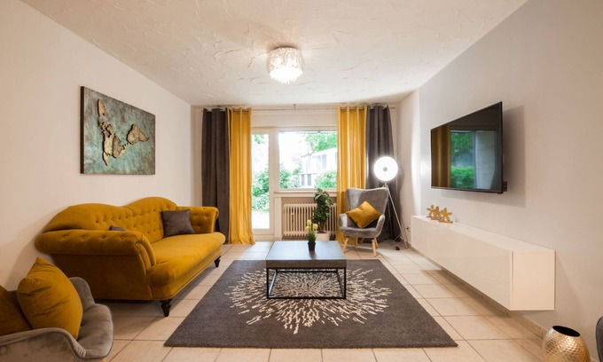 Rhein-Erft-Kreis District Apartamento | Apartamento de 85 m2 con terraza en la planta baja - alojamiento barato