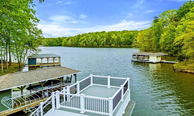 Bumpass Casa | 8BR Lakefront Retreat, Pool, Boat Dock, Hot Tub