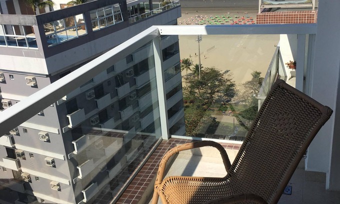 Santos Apartamento | 90m2 Apt, hermosa vista del mar, el paseo de la playa, con garaje !!!