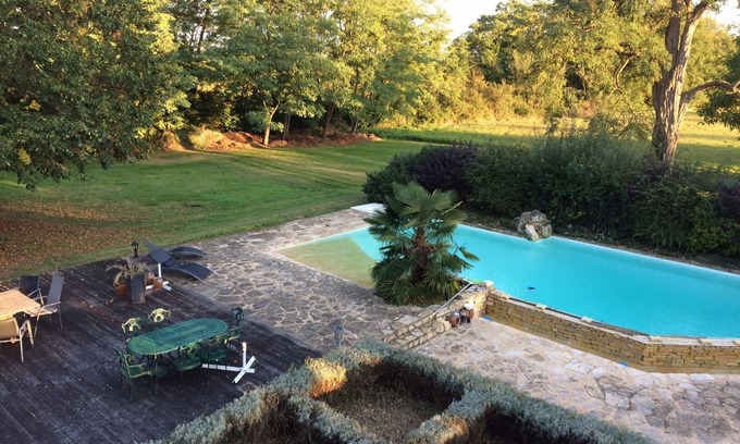 Prigonrieux Cabaña | Una casa rural de 2 dormitorios con piscina a orillas del Dordoña, Bergerac