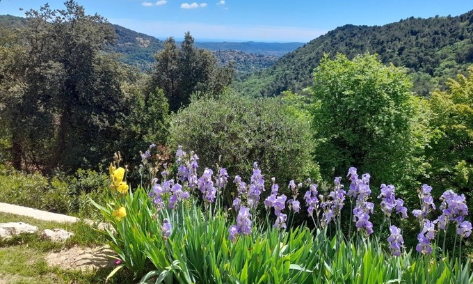 Saint-Vallier-de-Thiey Apartamento | A 36 sq. m self contained apartment with a magnificent view to the Mediterranean