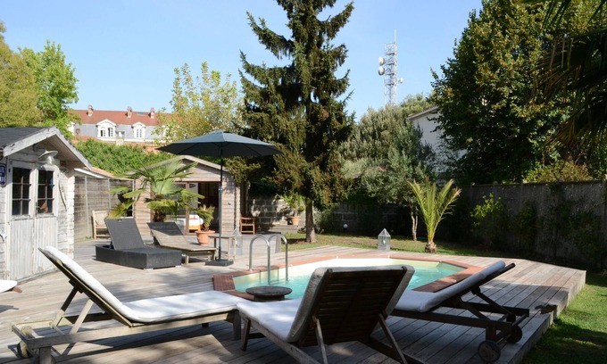 Victor Hugo - Saint-Augustin Apartamento | A BX IN VILLA SUPERB LOFT 4 BEDROOMS SWIMMING POOL GARDEN PARKING 8 PERS