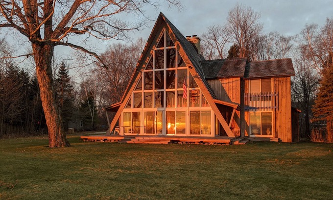 Belgium Casa | "A" frame cottage on the shore of Lake Michigan