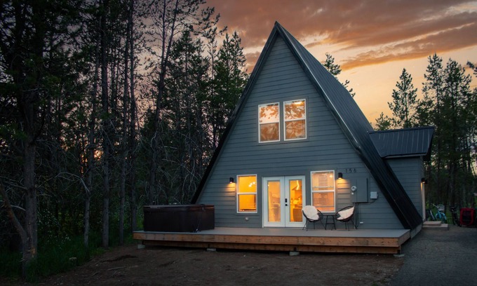 Fir Grove Estates Casa | A-frame Hot Tub Fire Pit Pet Friendly