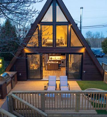 MacTier Casa | A-frame with Sauna, Hot tub and BBQ