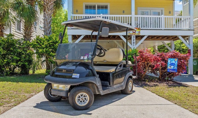 Surfside Beach Casa | Hermosa casa de playa cerca de la playa y atracciones, carrito de golf, ascensor