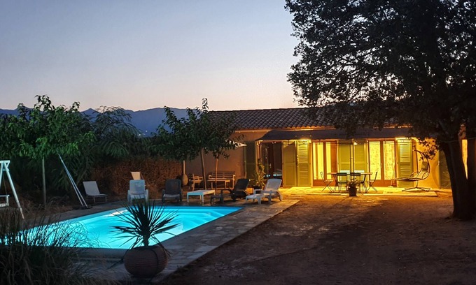 Speloncato Villa | A little paradise! Independent villa-Private heated pool-7 km beach