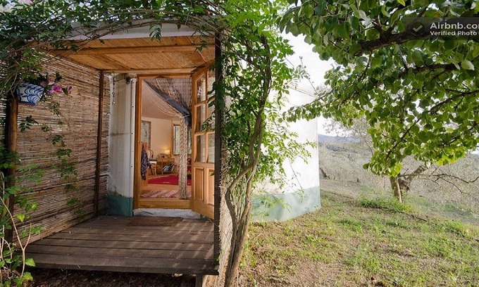 Lanjarón Cabina | A majestic Almond Yurt located in the Sierra Nevada mountains.