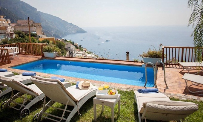 Chiesa Nuova Villa | UNA VILLA PANORÁMICA MODERNA EN POSITANO CON PISCINA PRIVADA