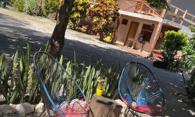 Marbella Cabina | A rustic lodge surrounded by garden, nestled in a jungle setting - double Room 1