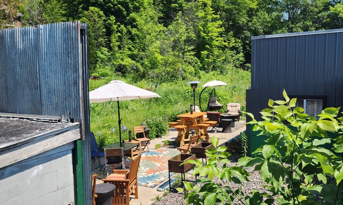 Houghton Casa | A unique "flat" type of space with easy access, plenty of parking, on trail #3.