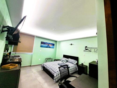 Cuautitlán Izcalli Apartamento | A02 SUITE BLACK para 1 a 2 personas, Especialistas en CORTAS, MEDIANAS Y LARGAS ESTANCIAS en IZCALLI TEPOTZOTLAN perfecto para Familias, Turistas, Contratistas, Estudiantes, Empresas A sólo 5 min Izcalli 5 min Esmeralda 20 min Satélite 25 min AIFA